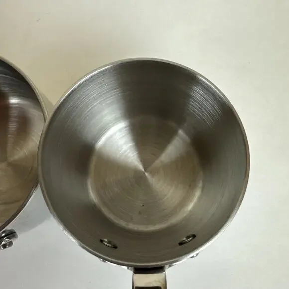 All-Clad Stainless Steel 3 piece Measuring Cup Set 1 -1/2, 3/4, 2/3 cup - Picture 12 of 13